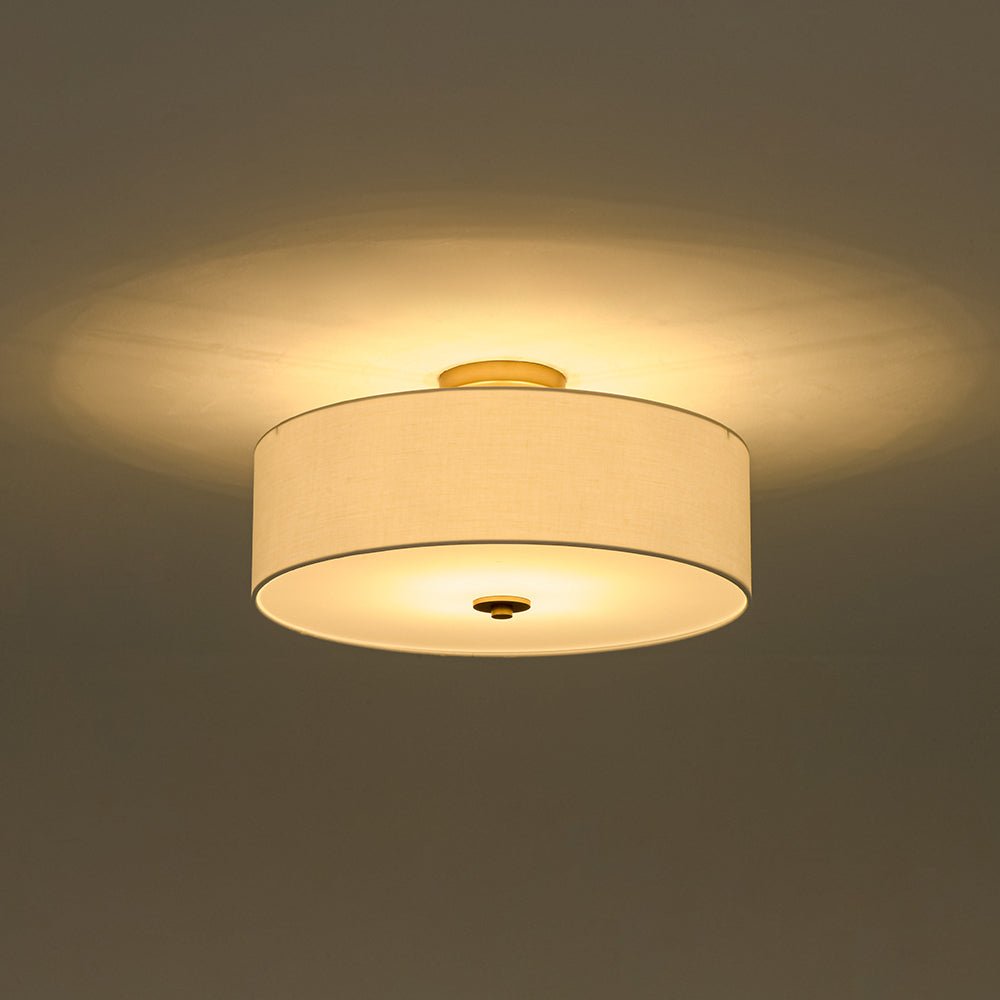 lightfixturesusa-4-light-white-linen-round-drum-brass-semi-flush-mount-ceiling-light-1-tier-9915003