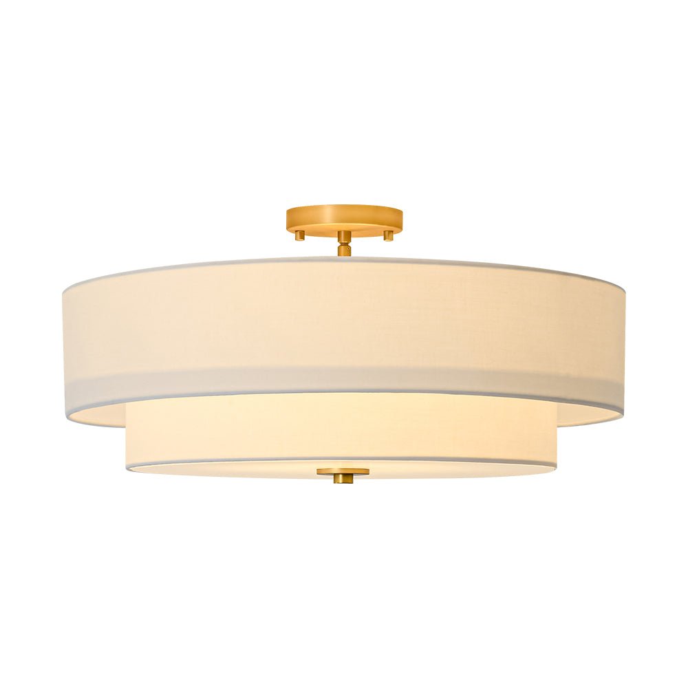 lightfixturesusa-4-light-white-linen-round-drum-brass-semi-flush-mount-ceiling-light-2-tier-9443919