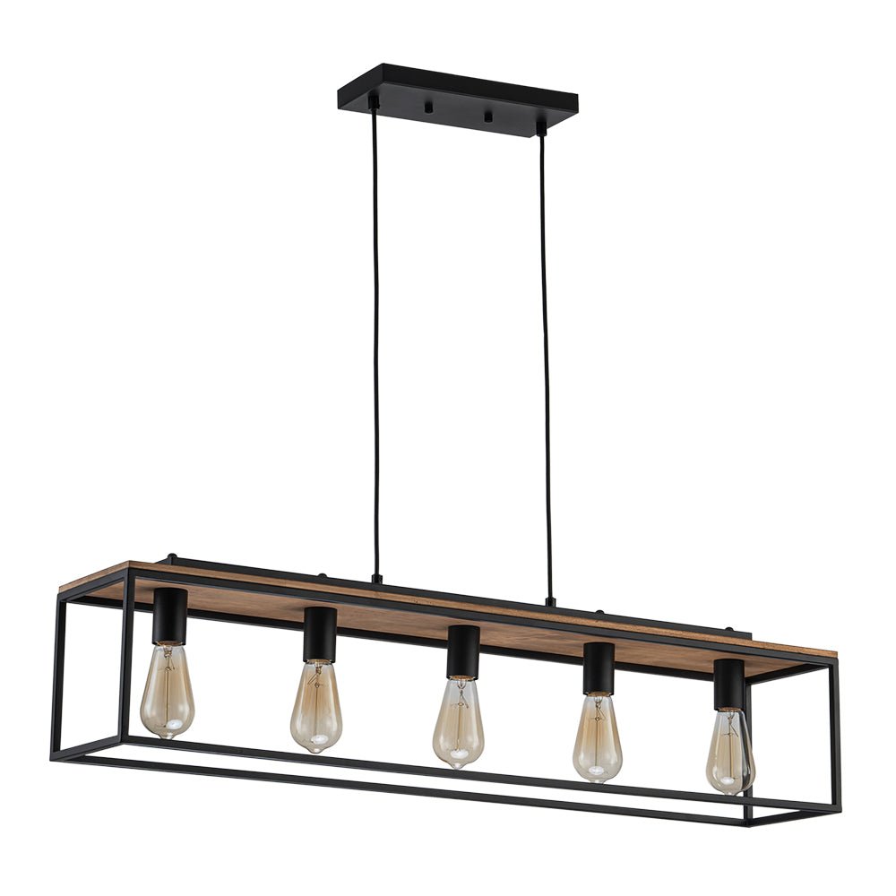 lightfixturesusa-5-light-aged-oak-iron-rectangle-cage-island-chandelier-chandelier-5-lt-132355