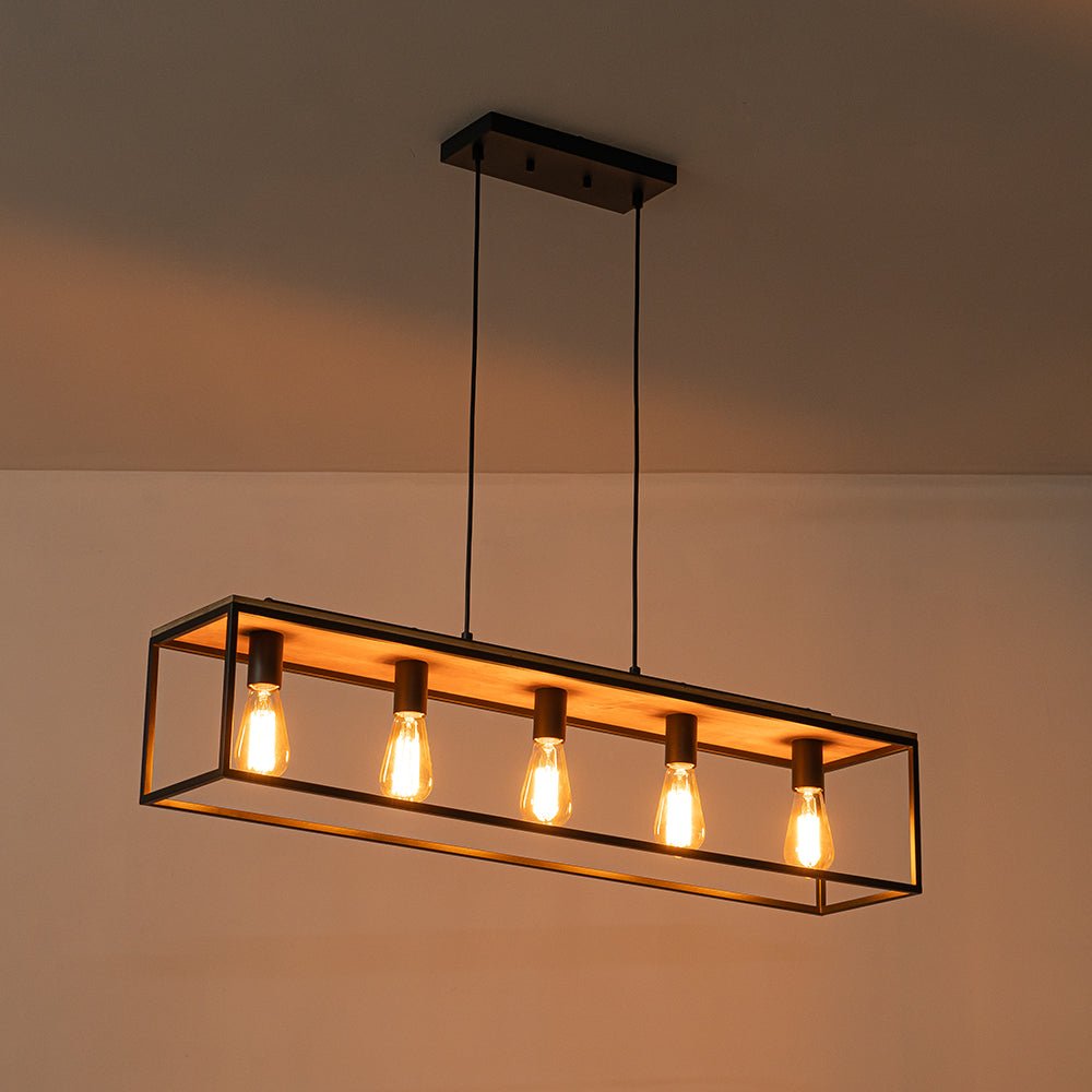 lightfixturesusa-5-light-aged-oak-iron-rectangle-cage-island-chandelier-chandelier-5-lt-132495