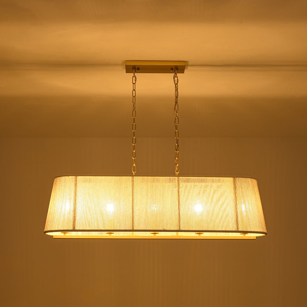 lightfixturesusa-5-light-beige-woven-thread-linear-cage-island-chandelier-chandelier-beige-7018569
