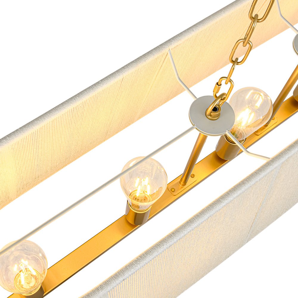 lightfixturesusa-5-light-beige-woven-thread-linear-cage-island-chandelier-chandelier-beige-8289711