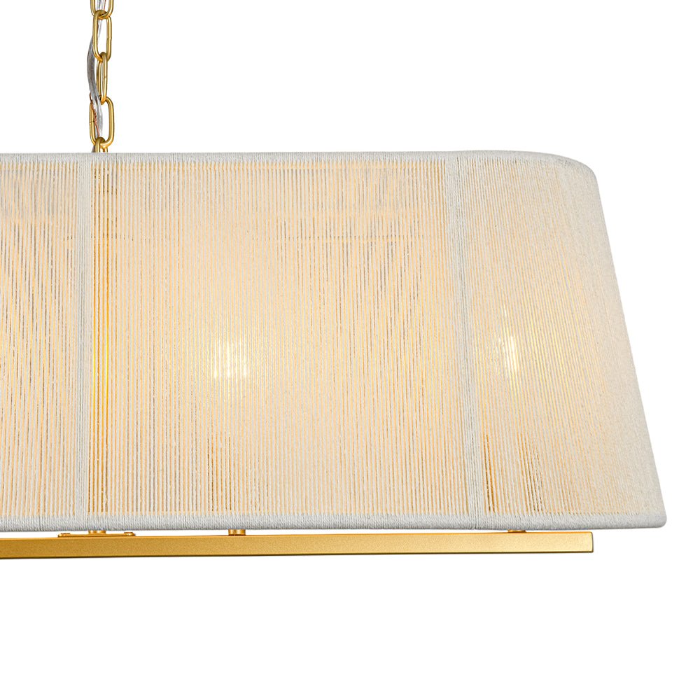 lightfixturesusa-5-light-beige-woven-thread-linear-cage-island-chandelier-chandelier-beige-9776081