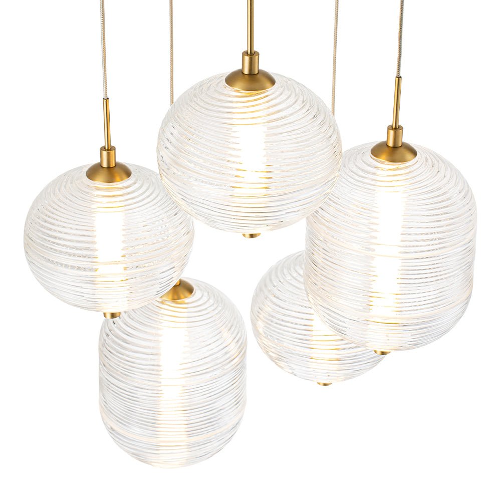 lightfixturesusa-5-light-cluster-ribbed-glass-led-round-entryway-chandelier-chandelier-brass-4141872
