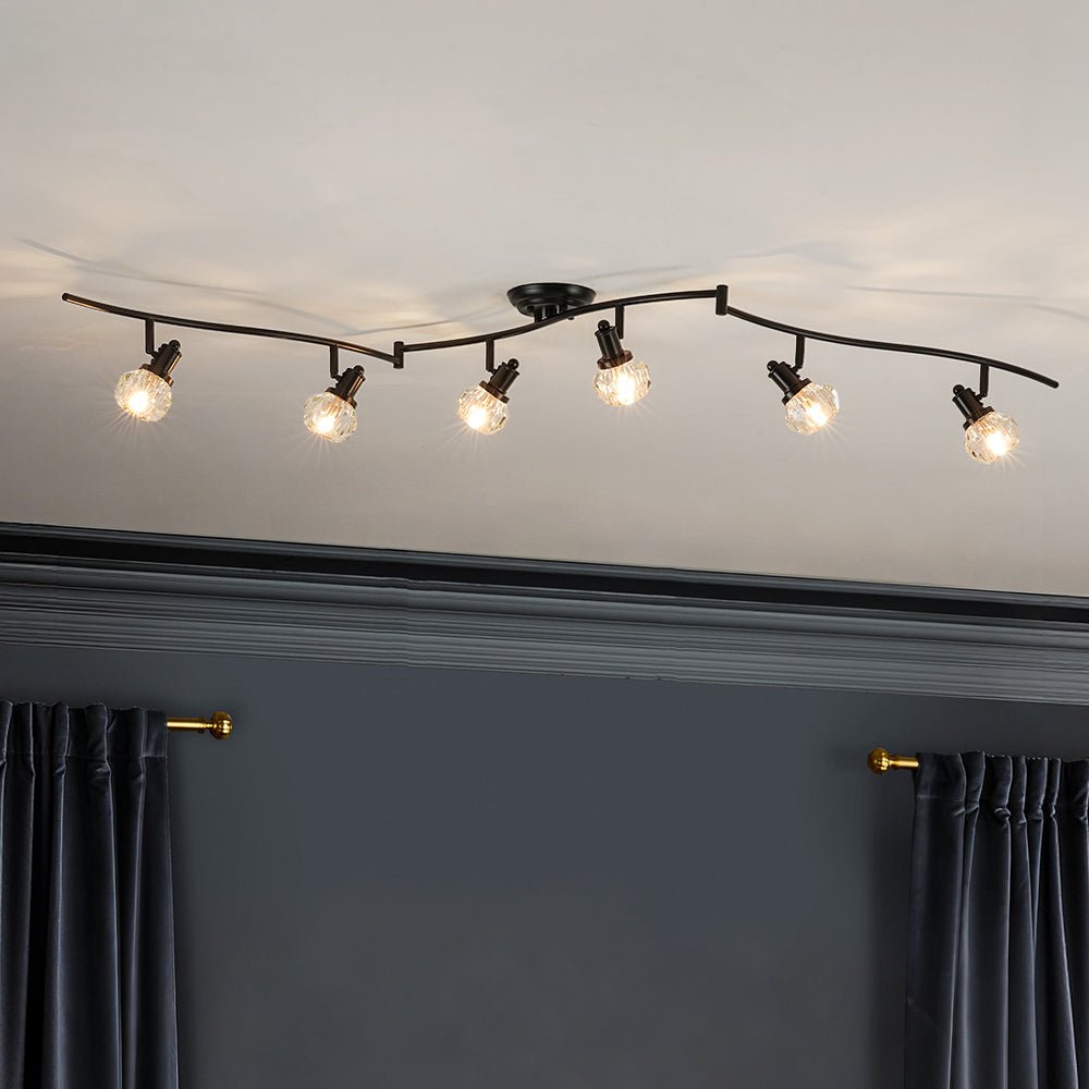 lightfixturesusa-6-light-adjustable-crystal-spotlight-island-linear-track-light-ceiling-light-black-6318769 LightFixturesUSA - 6 - Light Adjustable Crystal Spotlight Island Linear Track Light - Ceiling Light - Black -