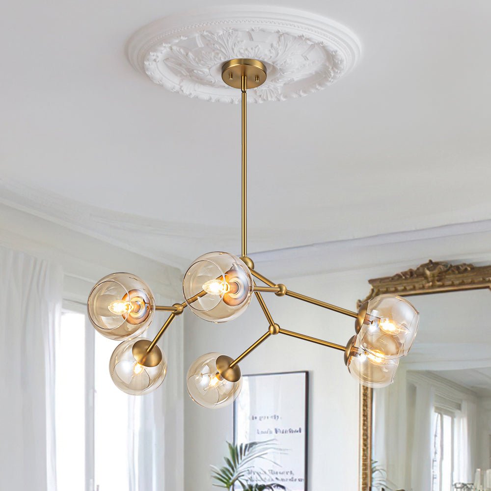 lightfixturesusa-6-light-amber-glass-globe-branch-sputnik-chandelier-chandelier-brass-410128 LightFixturesUSA - 6 - Light Amber Glass Globe Branch Sputnik Chandelier - Chandelier - Brass -