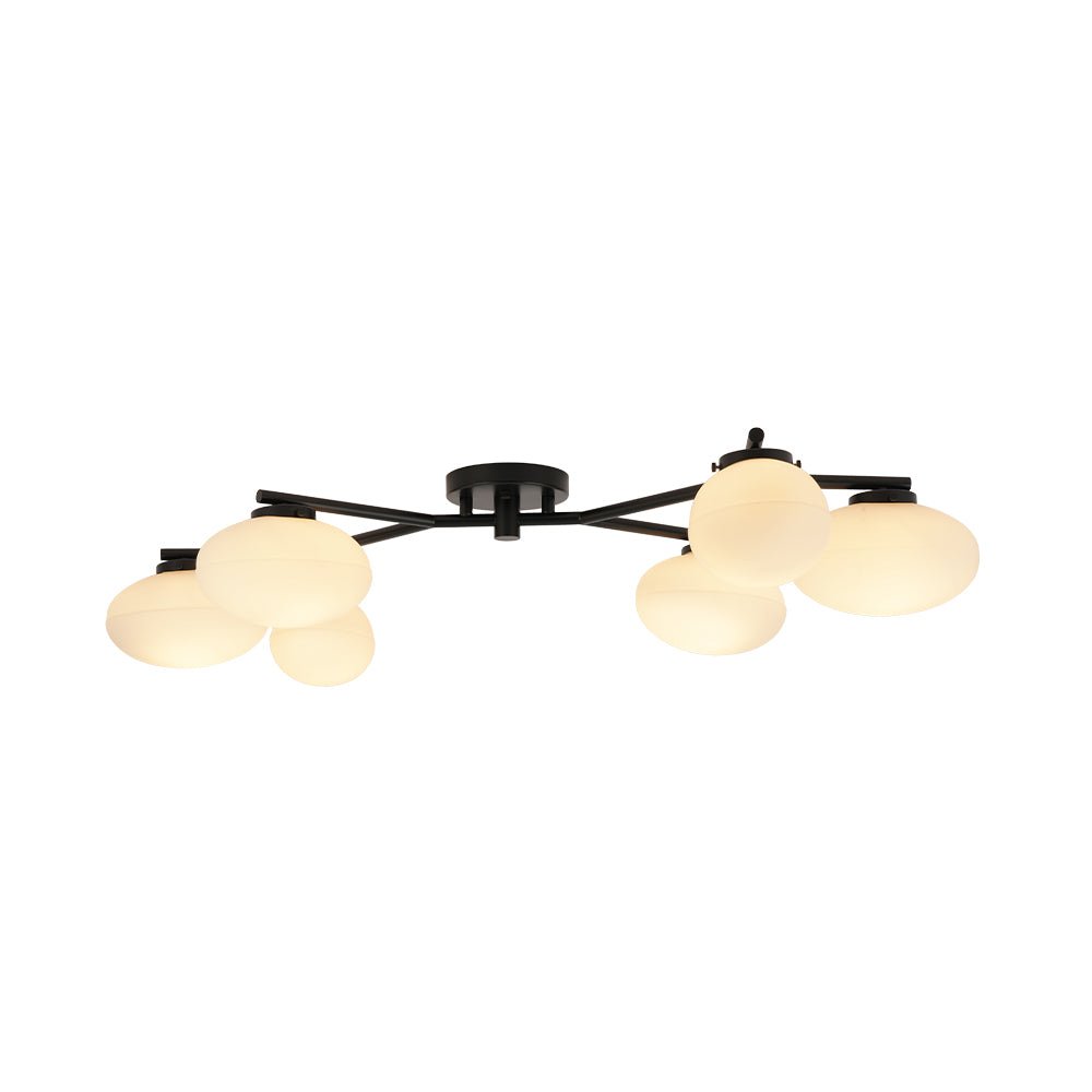 lightfixturesusa-6-light-branch-frosted-glass-egg-semi-flush-chandelier-ceiling-light-6-lt-matte-black-263779