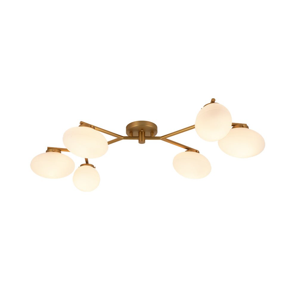lightfixturesusa-6-light-branch-frosted-glass-egg-semi-flush-chandelier-ceiling-light-6-lt-matte-black-417362