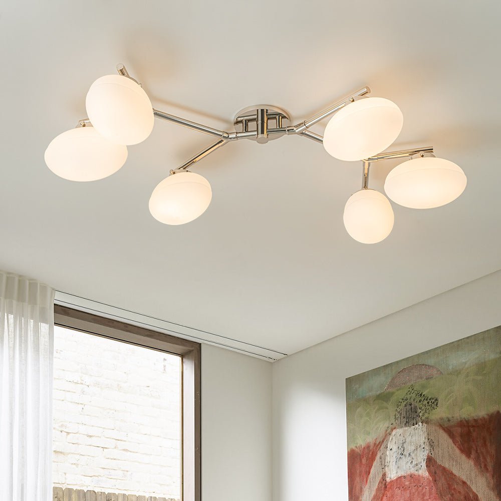 lightfixturesusa-6-light-branch-frosted-glass-egg-semi-flush-chandelier-ceiling-light-6-lt-polishe-nickel-247153 LightFixturesUSA-6-Light Branch Frosted Glass Egg Semi Flush Chandelier-Ceiling Light-6-Lt-Polishe Nickel