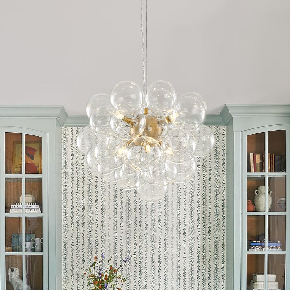 lightfixturesusa-6-light-dimmable-brass-cluster-clear-glass-bubble-sphere-chandelier-chandelier-brass-limited-offer-722357