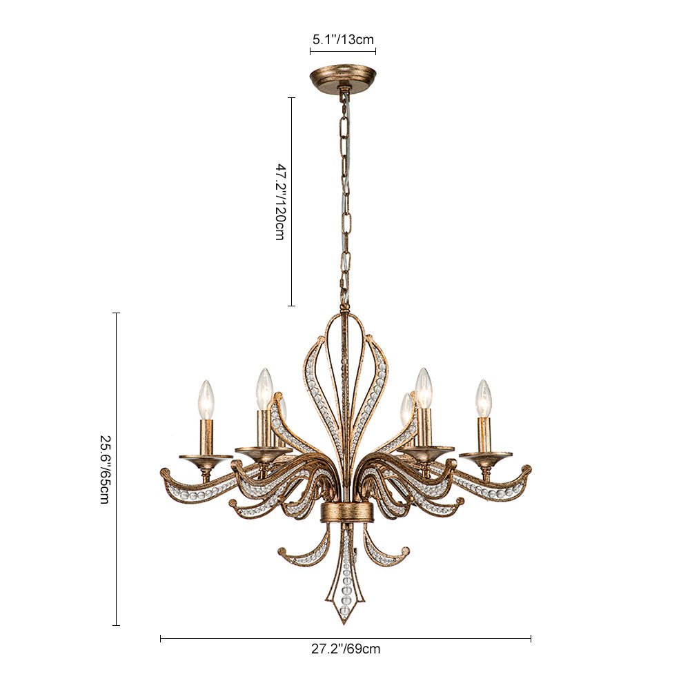 lightfixturesusa-6-light-vintage-candle-style-chandelier-crystal-beads-chandelier-6-lt-antique-667861