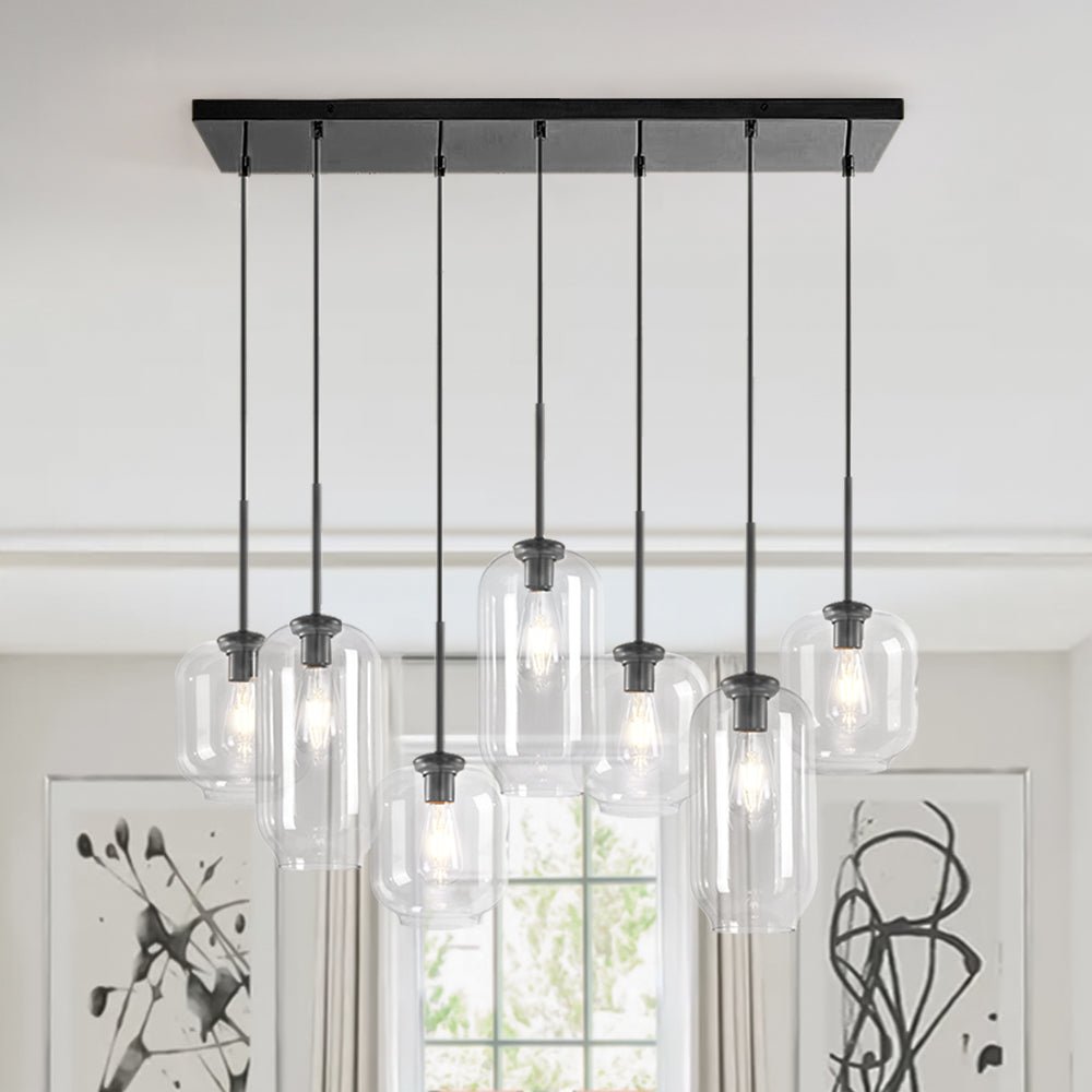 lightfixturesusa-7-light-kitchen-island-cluster-pendant-chandelier-chandelier-black-128173 LightFixturesUSA-7-light Kitchen Island Cluster Pendant Chandelier-Chandelier-Black-