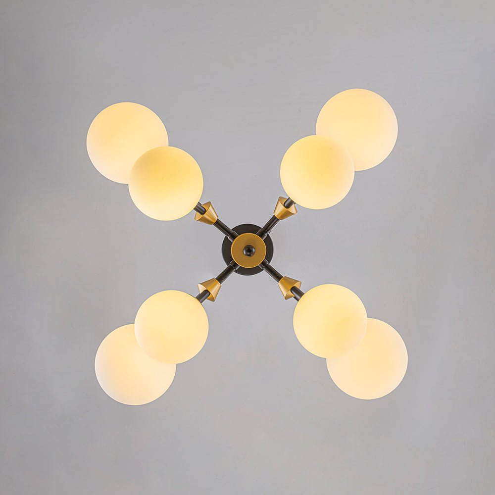 lightfixturesusa-8-light-black-brass-white-glass-globe-round-sputnik-chandelier-chandelier-232-in-2277462