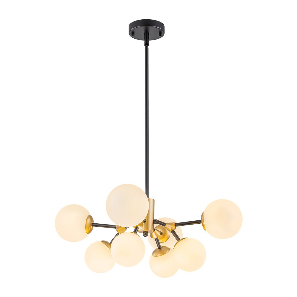 lightfixturesusa-8-light-black-brass-white-glass-globe-round-sputnik-chandelier-chandelier-232-in-6456323