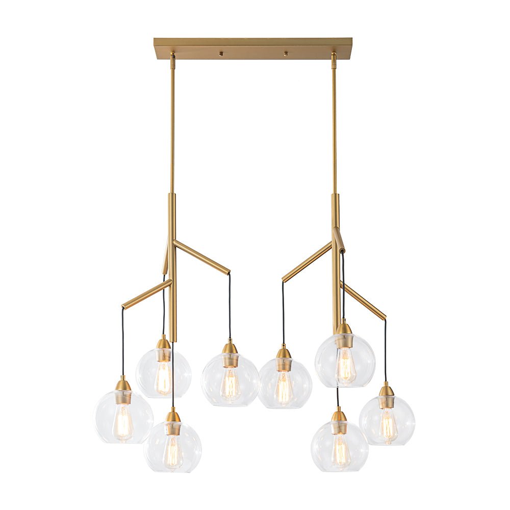 lightfixturesusa-8-light-branch-draped-glass-bubble-island-double-chandelier-chandelier-brass-161773