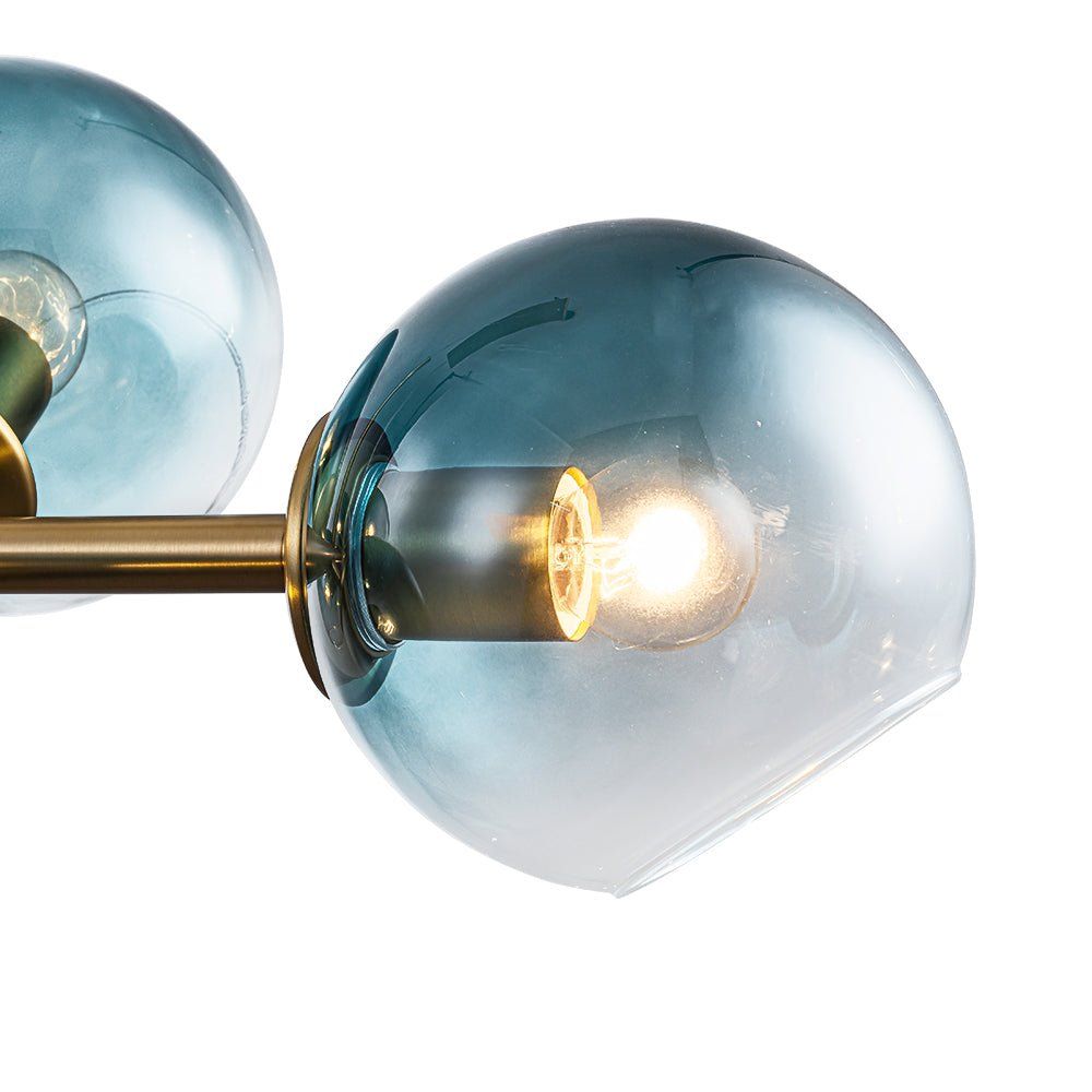 lightfixturesusa-8-light-color-tinted-glass-globe-bubble-linear-island-chandelier-chandelier-black-green-6080386