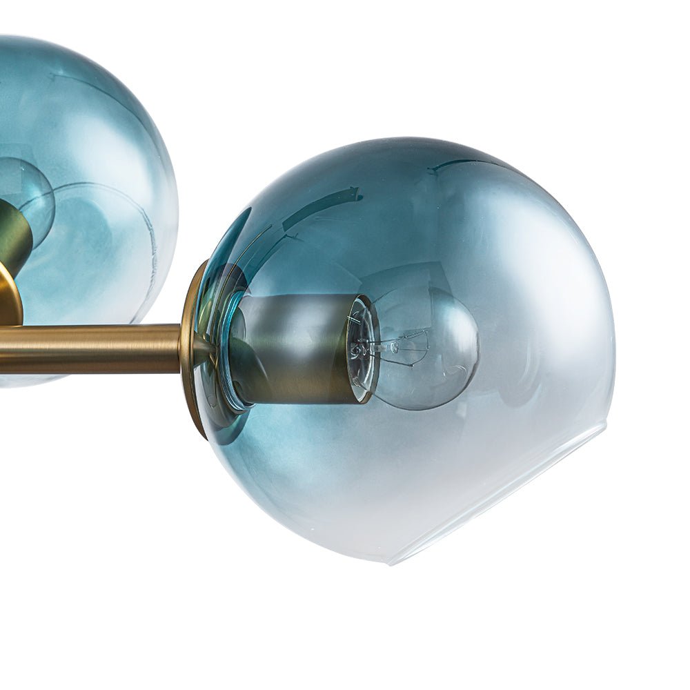 lightfixturesusa-8-light-color-tinted-glass-globe-bubble-linear-island-chandelier-chandelier-black-green-8383182