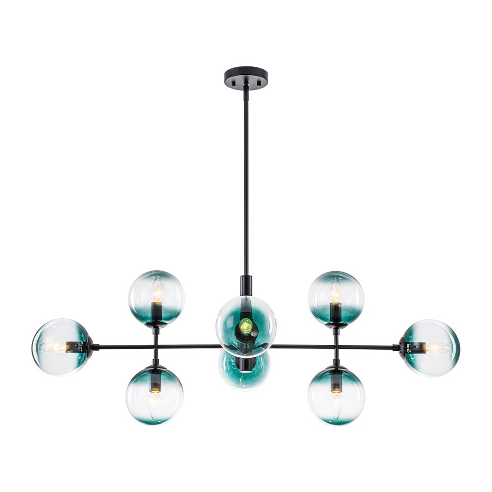 lightfixturesusa-8-light-linear-sputnik-tinted-blue-glass-bubble-chandelier-chandelier-black-2685311