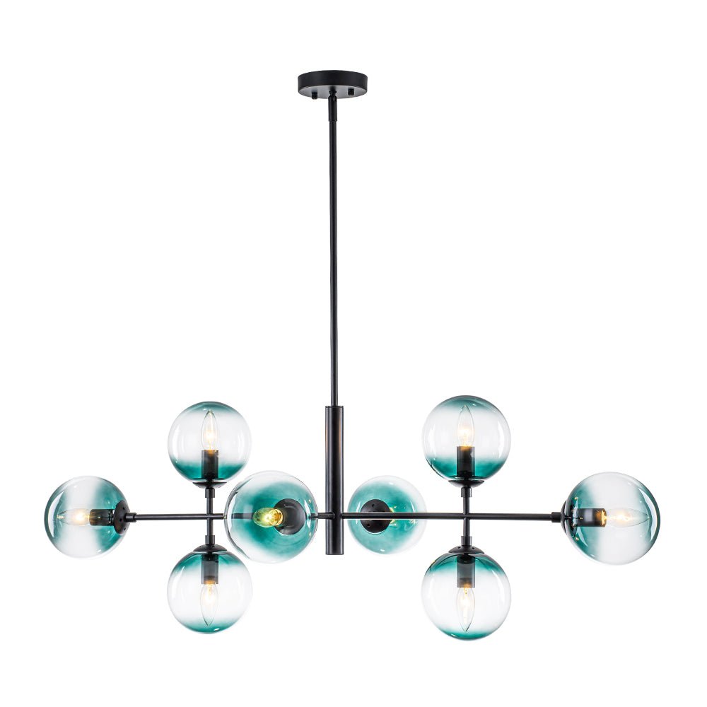 lightfixturesusa-8-light-linear-sputnik-tinted-blue-glass-bubble-chandelier-chandelier-black-5508944