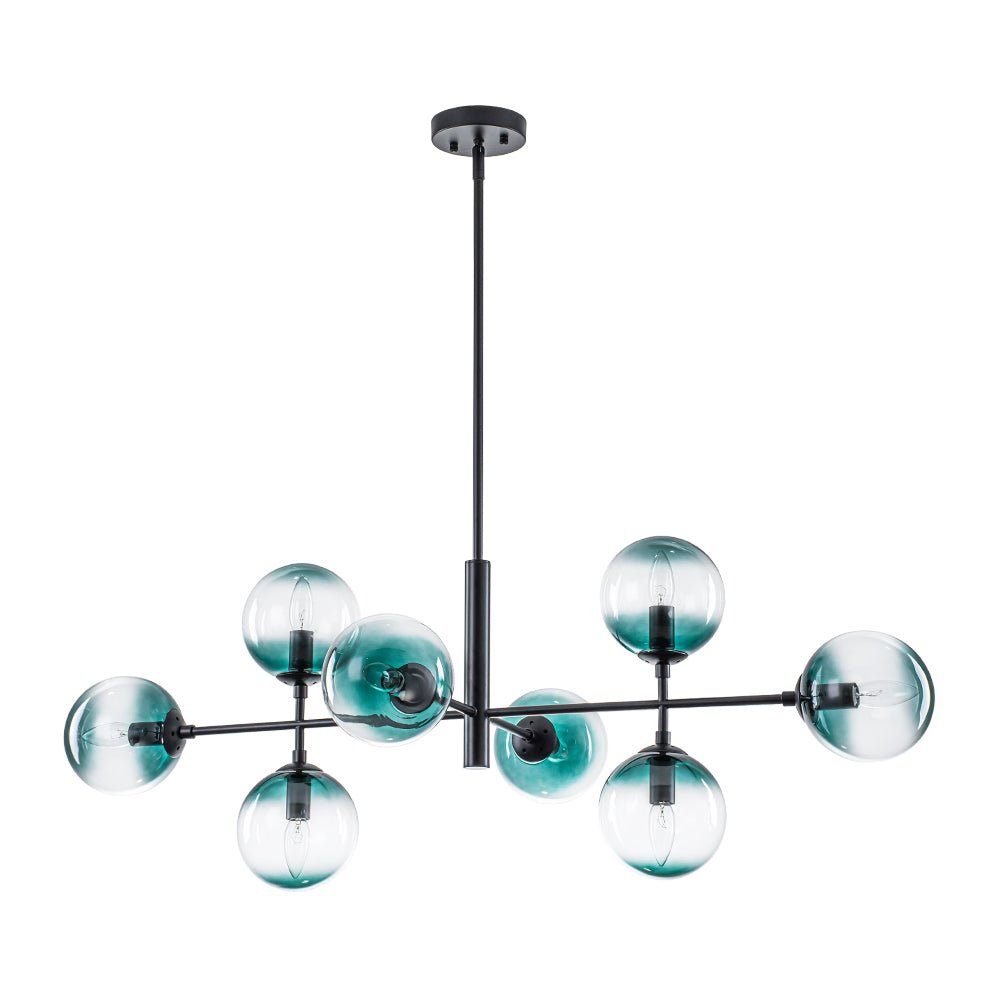 lightfixturesusa-8-light-linear-sputnik-tinted-blue-glass-bubble-chandelier-chandelier-black-6451226