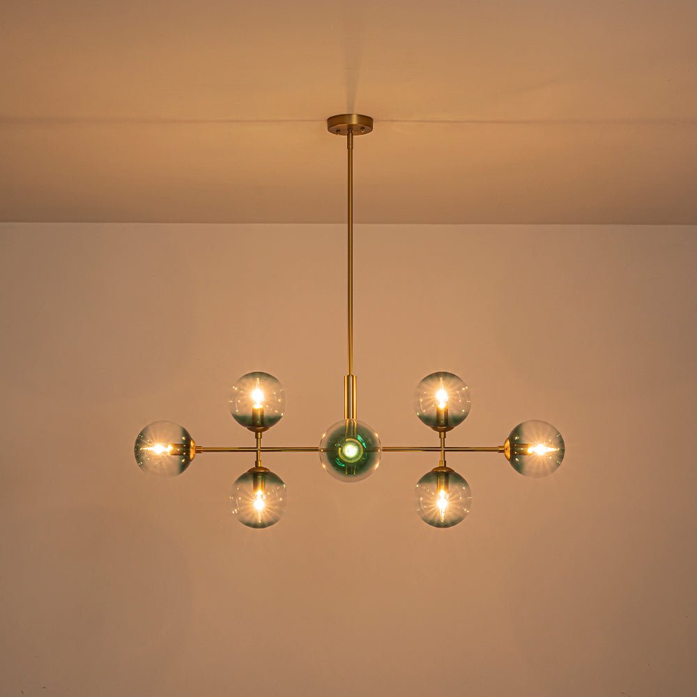lightfixturesusa-8-light-linear-sputnik-tinted-blue-glass-bubble-chandelier-chandelier-brass-4866581