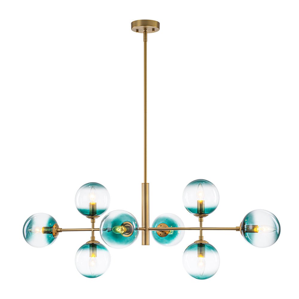 lightfixturesusa-8-light-linear-sputnik-tinted-blue-glass-bubble-chandelier-chandelier-brass-5323447