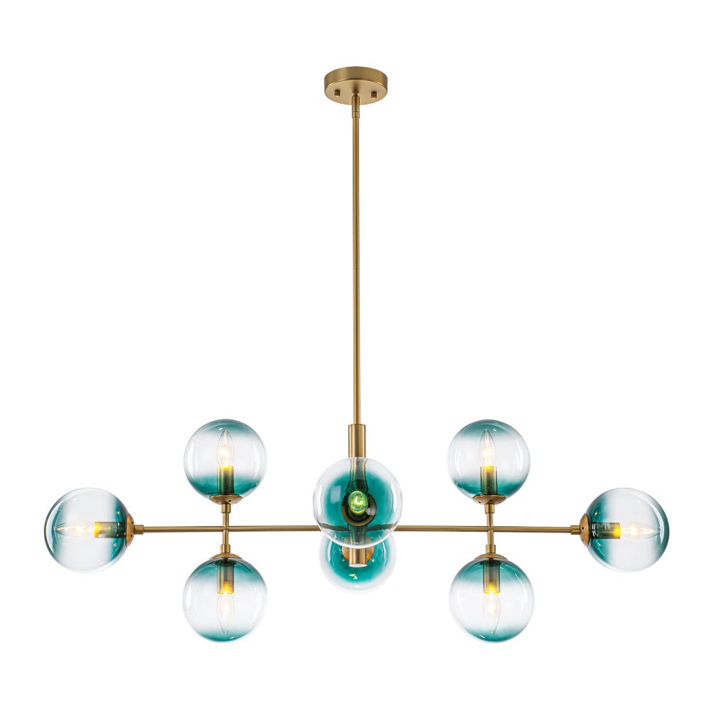 lightfixturesusa-8-light-linear-sputnik-tinted-blue-glass-bubble-chandelier-chandelier-brass-5461954
