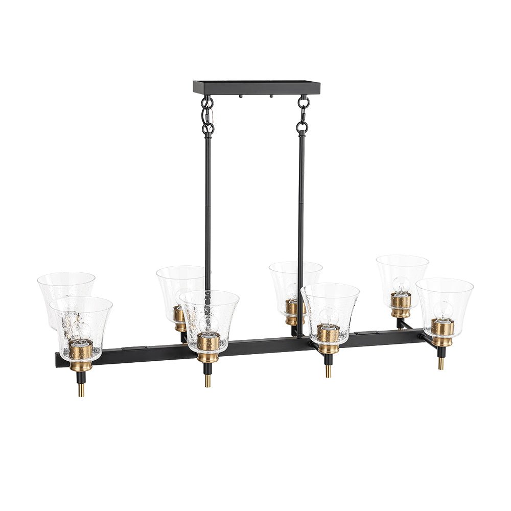 lightfixturesusa-8-light-seeded-glass-black-brass-linear-island-chandelier-chandelier-black-brass-132903
