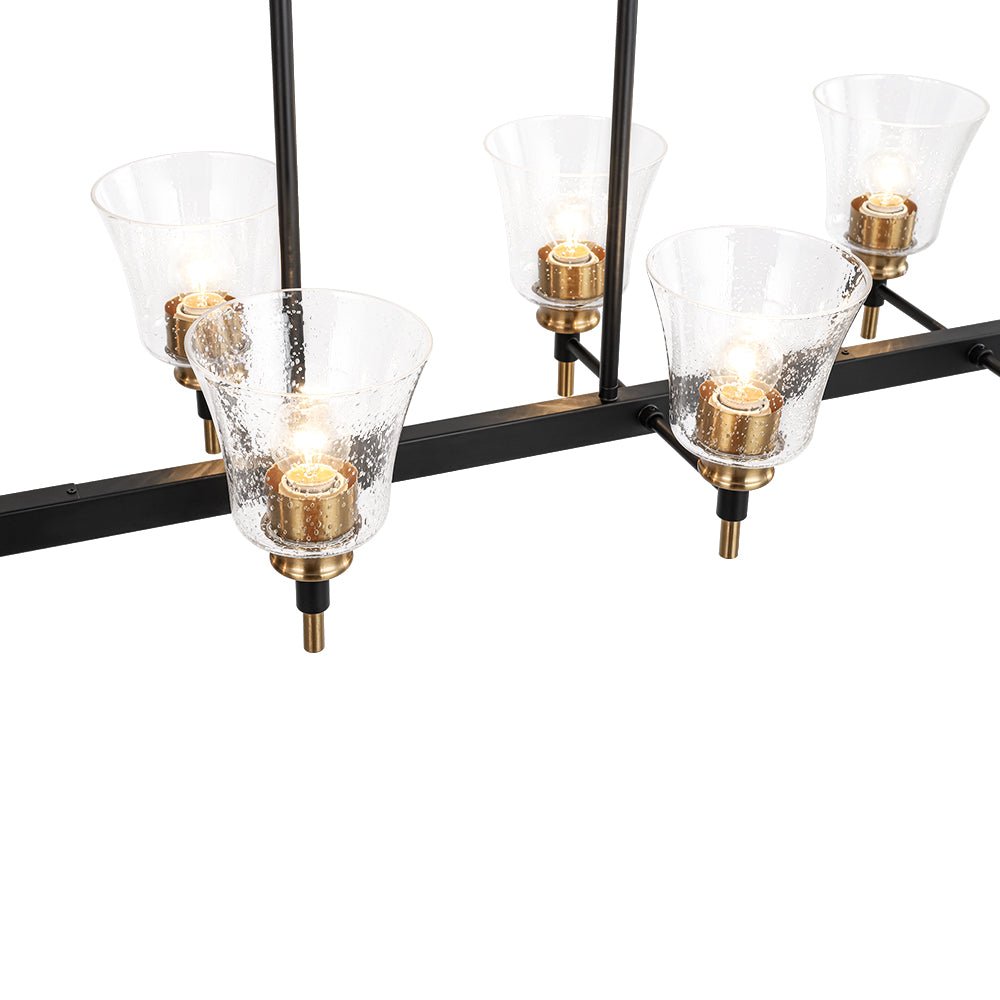 lightfixturesusa-8-light-seeded-glass-black-brass-linear-island-chandelier-chandelier-black-brass-321705