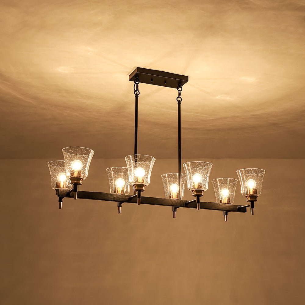 lightfixturesusa-8-light-seeded-glass-black-brass-linear-island-chandelier-chandelier-black-brass-935785