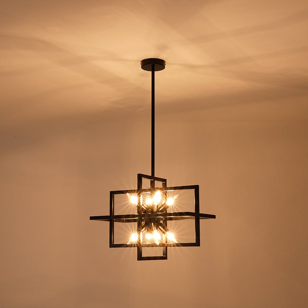 lightfixturesusa-8-light-vintage-sputnik-black-open-square-lantern-pendant-chandelier-black-7803371