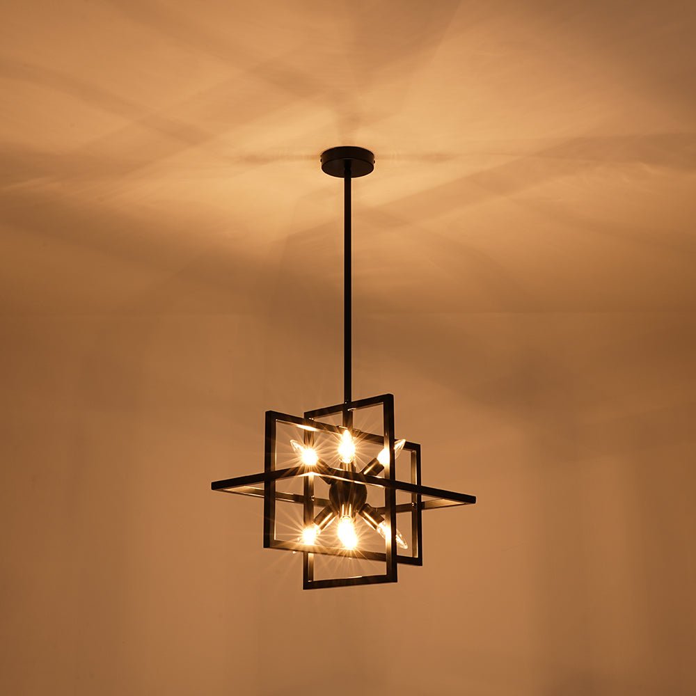 lightfixturesusa-8-light-vintage-sputnik-black-open-square-lantern-pendant-chandelier-black-9132882