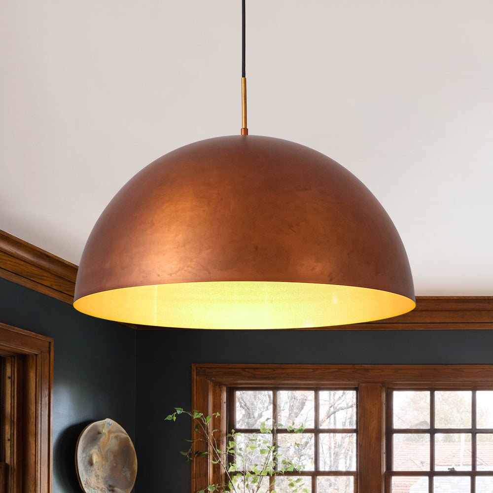 lightfixturesusa-antique-copper-style-iron-oversized-dome-pendant-light-pendant-light-23-in-2090977 LightFixturesUSA - Antique Copper Style Iron Oversized Dome Pendant Light - Pendant Light - 23 in -