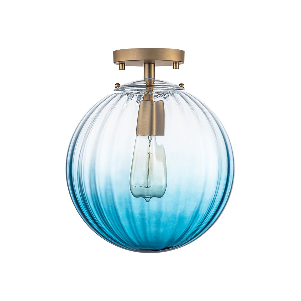 lightfixturesusa-art-deco-1-light-blue-ribbed-glass-globe-semi-flush-mount-ceiling-light-amber-3573225