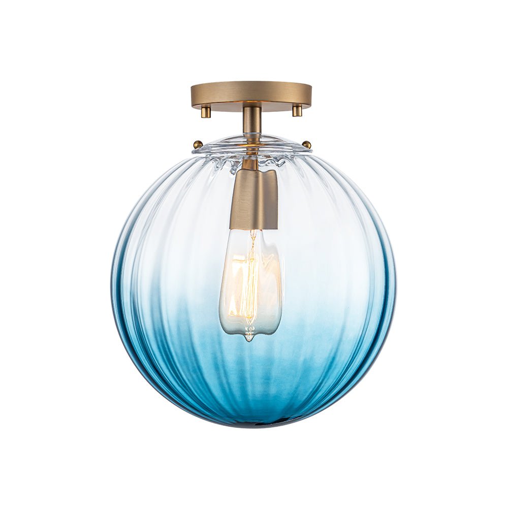 lightfixturesusa-art-deco-1-light-blue-ribbed-glass-globe-semi-flush-mount-ceiling-light-amber-4523814