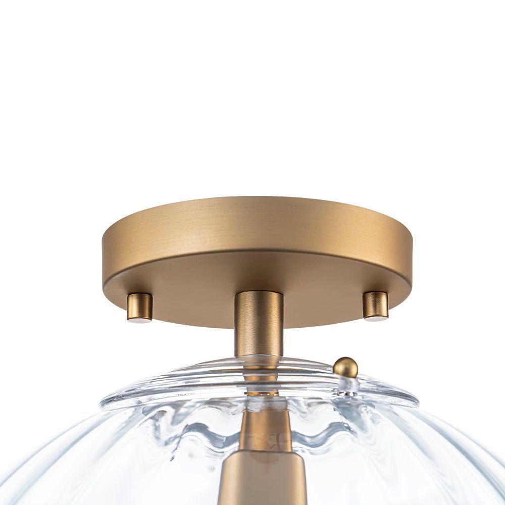 lightfixturesusa-art-deco-1-light-blue-ribbed-glass-globe-semi-flush-mount-ceiling-light-amber-6943019
