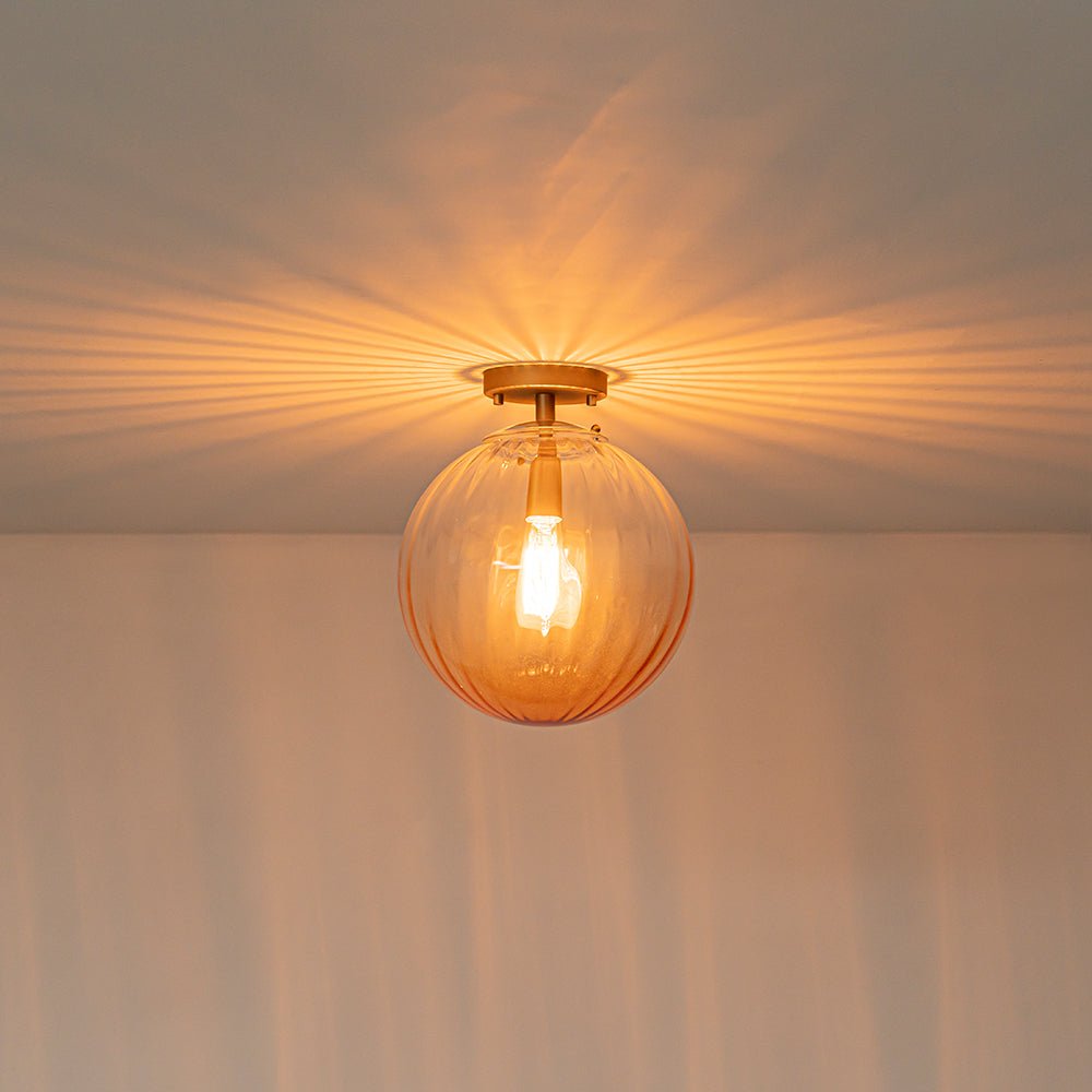 lightfixturesusa-art-deco-1-light-blue-ribbed-glass-globe-semi-flush-mount-ceiling-light-amber-8999056