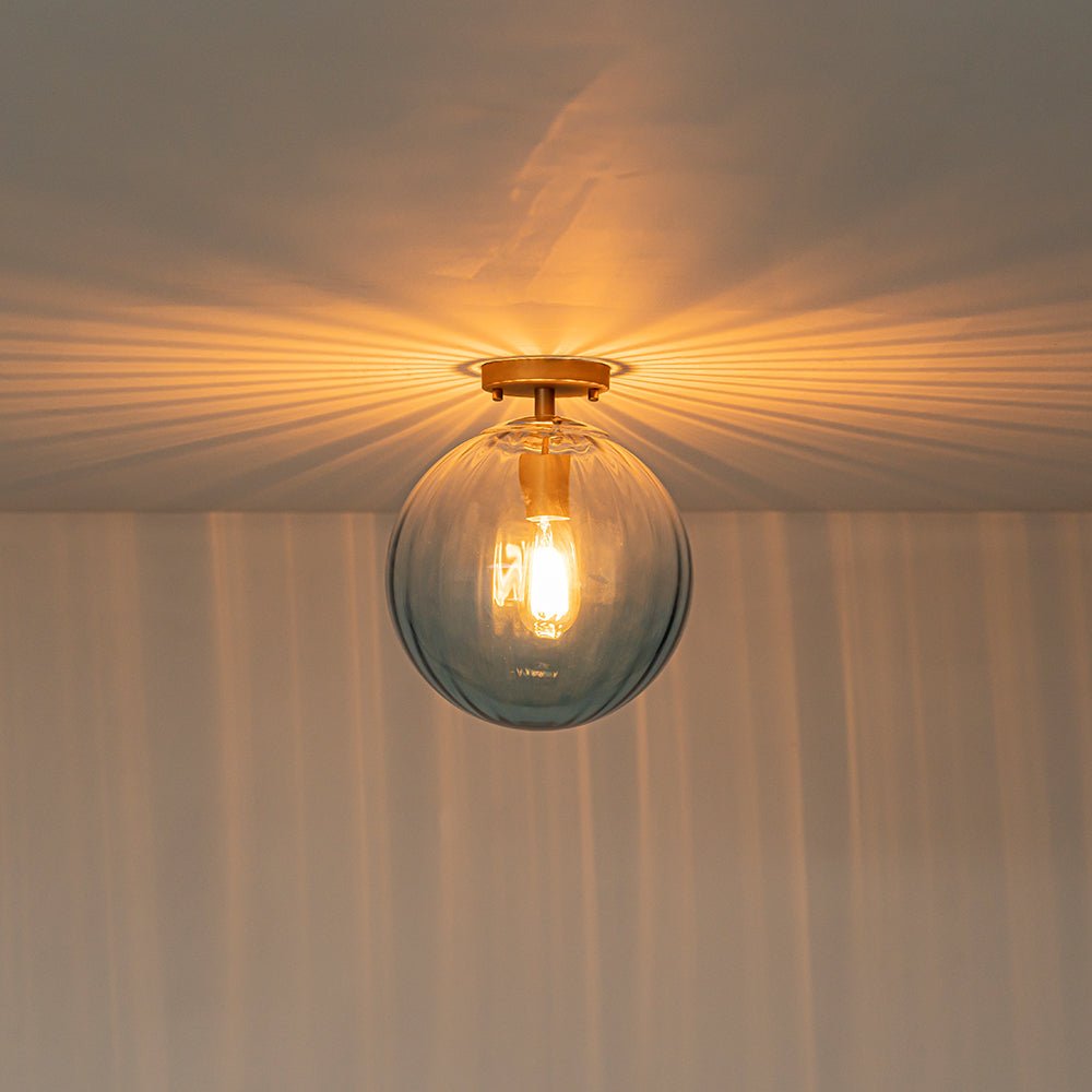 lightfixturesusa-art-deco-1-light-blue-ribbed-glass-globe-semi-flush-mount-ceiling-light-amber-9374239