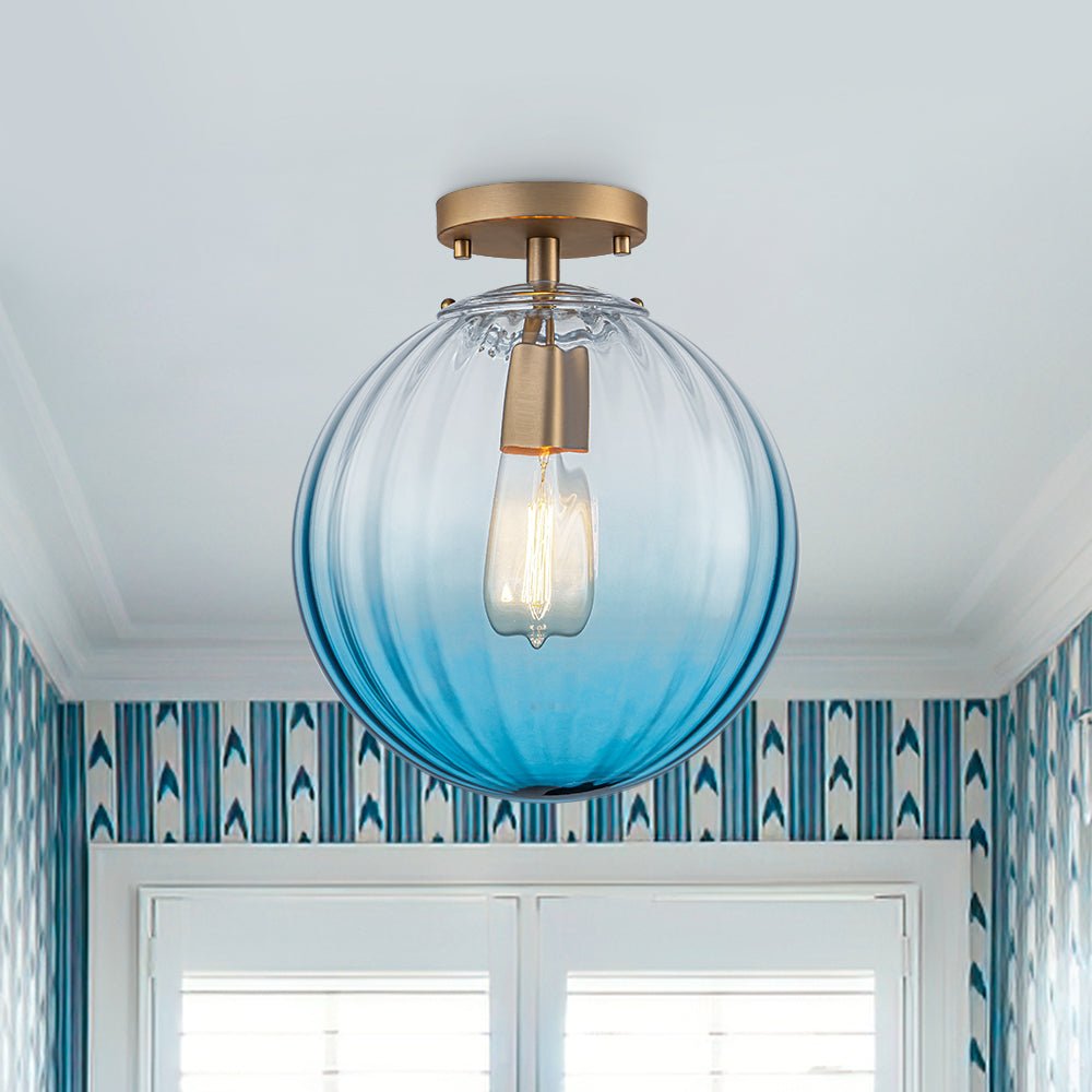 lightfixturesusa-art-deco-1-light-blue-ribbed-glass-globe-semi-flush-mount-ceiling-light-blue-6075886 LightFixturesUSA - Art Deco 1 - Light Blue Ribbed Glass Globe Semi Flush Mount - Ceiling Light - Blue -