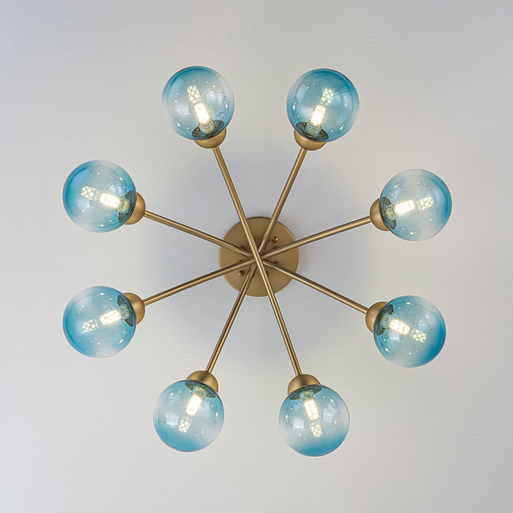 lightfixturesusa-art-deco-8-light-sputnik-blue-glass-bubble-semi-flush-mount-ceiling-light-brass-pre-order-196730