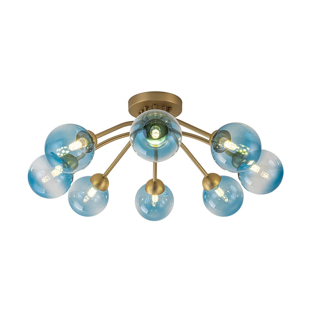 lightfixturesusa-art-deco-8-light-sputnik-blue-glass-bubble-semi-flush-mount-ceiling-light-brass-pre-order-265973