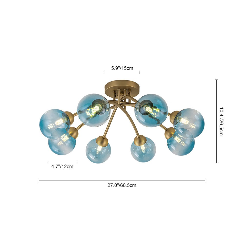 lightfixturesusa-art-deco-8-light-sputnik-blue-glass-bubble-semi-flush-mount-ceiling-light-brass-pre-order-381124