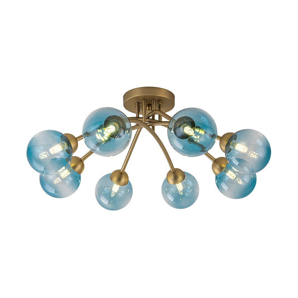 lightfixturesusa-art-deco-8-light-sputnik-blue-glass-bubble-semi-flush-mount-ceiling-light-brass-pre-order-578605