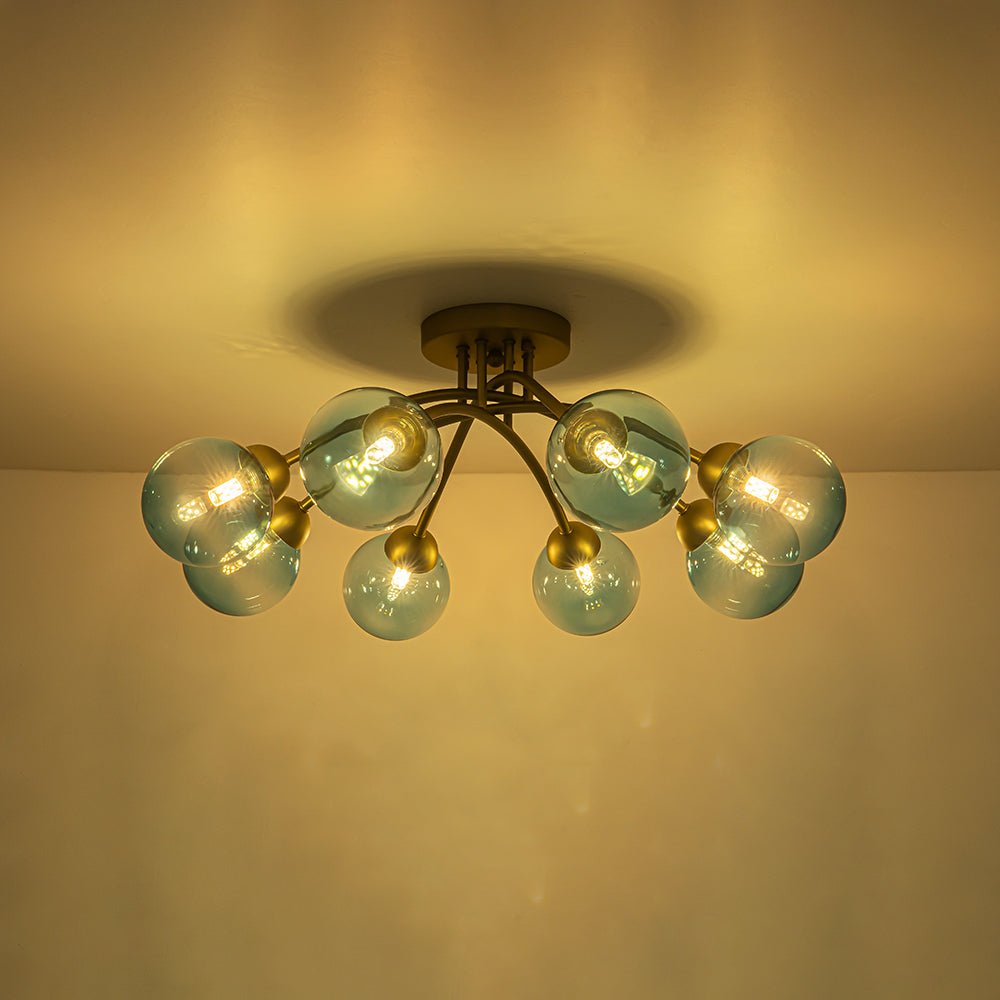 lightfixturesusa-art-deco-8-light-sputnik-blue-glass-bubble-semi-flush-mount-ceiling-light-brass-pre-order-634782