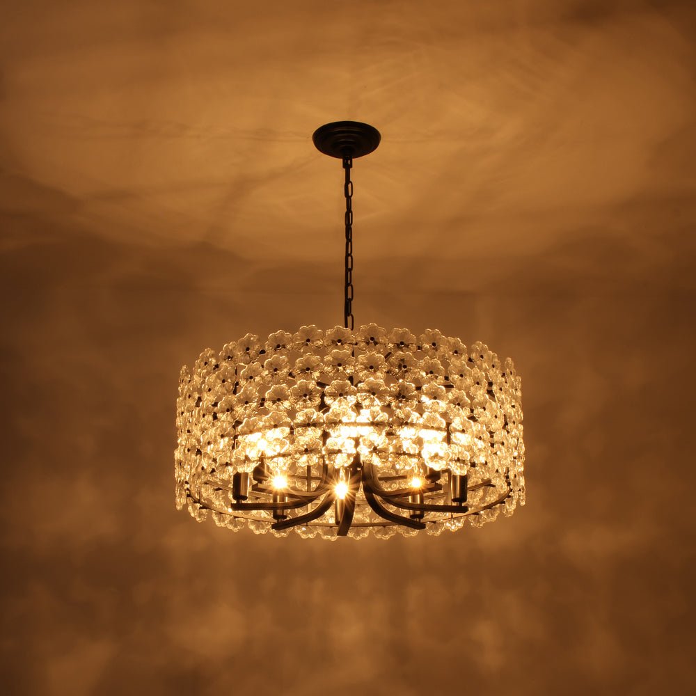 lightfixturesusa-art-deco-blossom-floral-cage-drum-lantern-pendant-light-chandelier-black-1450039