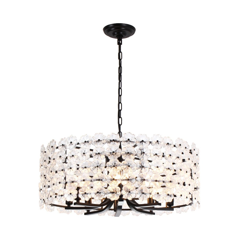lightfixturesusa-art-deco-blossom-floral-cage-drum-lantern-pendant-light-chandelier-black-8468551