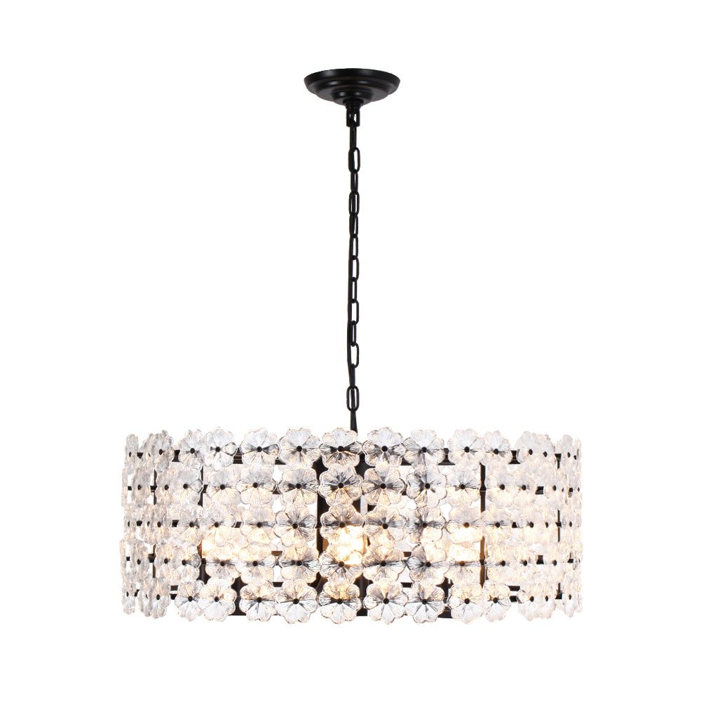 lightfixturesusa-art-deco-blossom-floral-cage-drum-lantern-pendant-light-chandelier-black-8712529