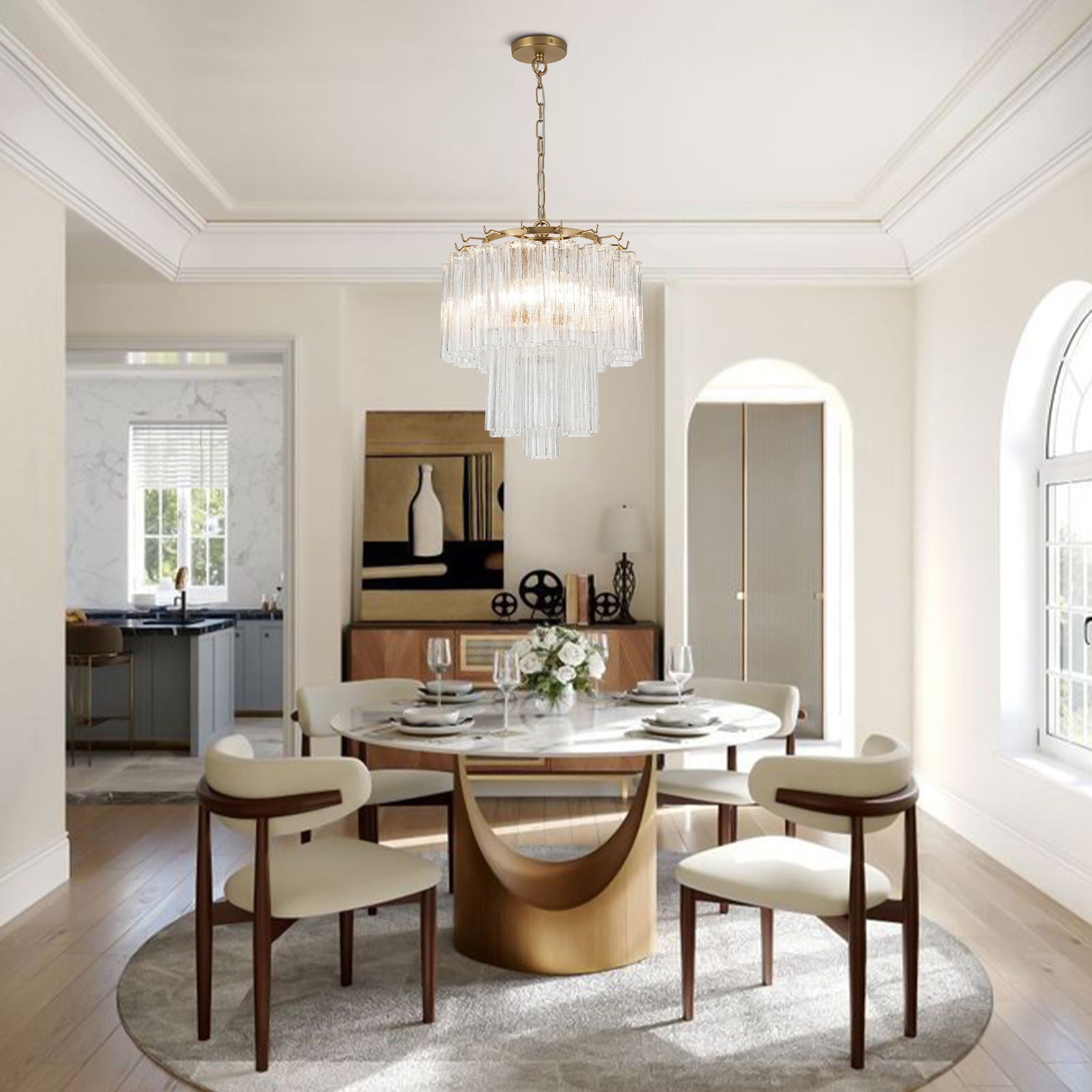 lightfixturesusa-art-deco-cluster-glass-textured-tube-round-tiered-chandelier-chandelier-brass-2272426