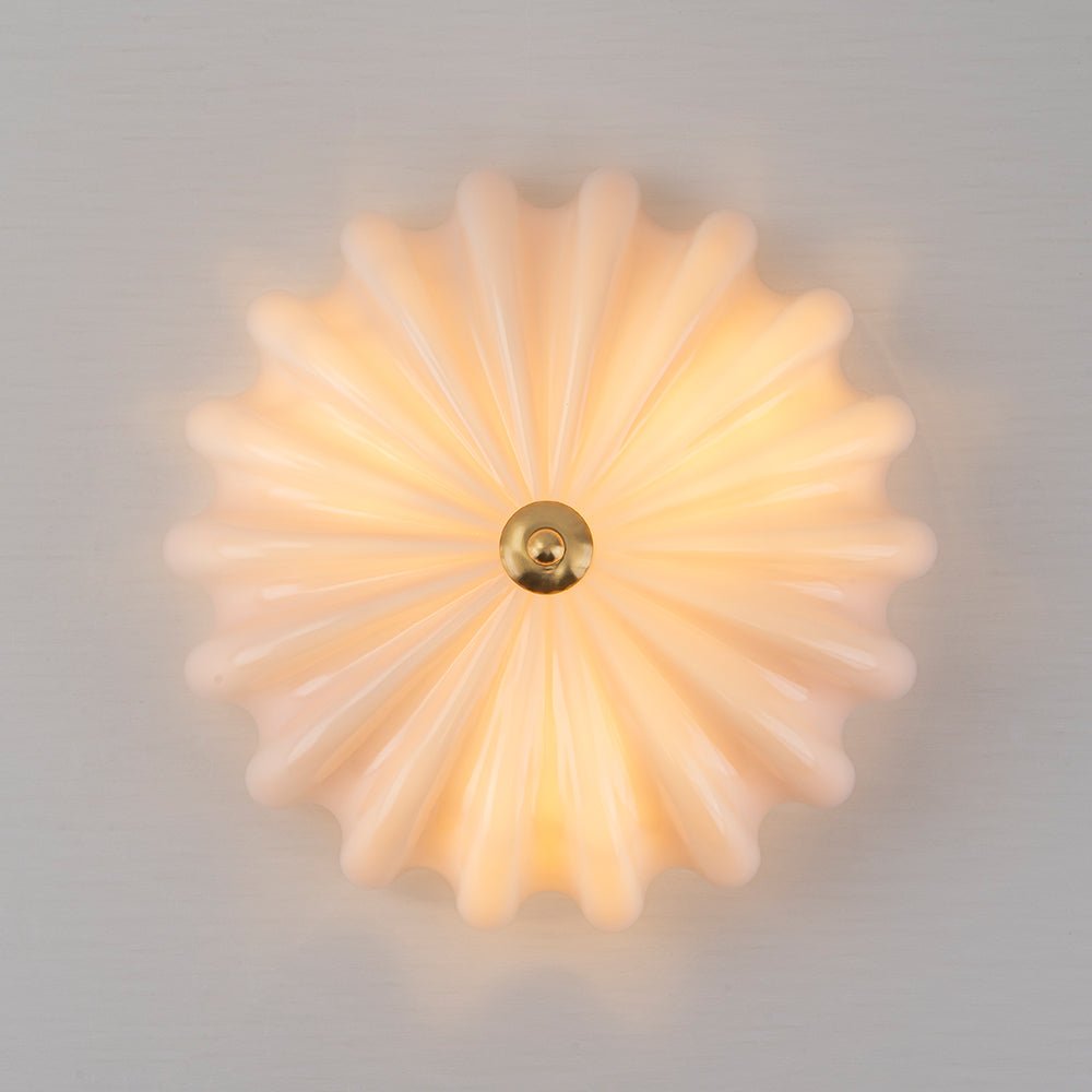 lightfixturesusa-art-deco-pleated-flower-shine-glass-semi-flush-mount-ceiling-light-pink-1875499