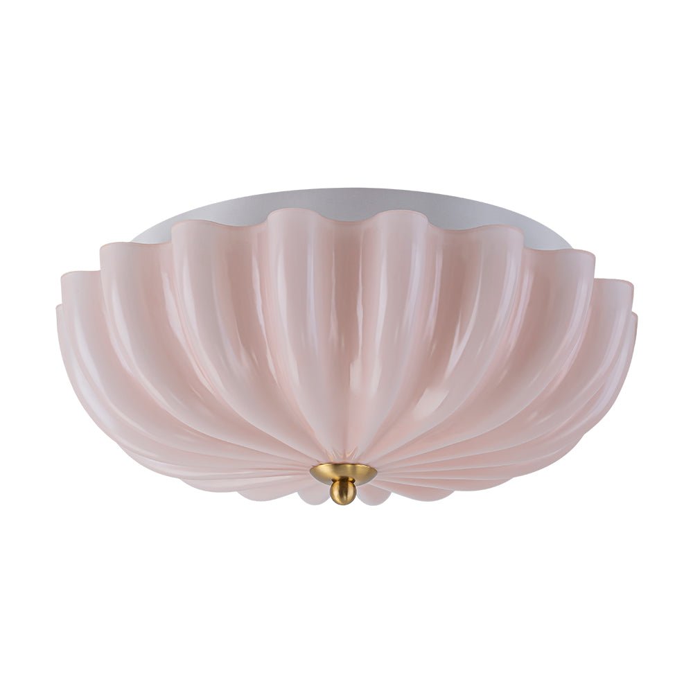 lightfixturesusa-art-deco-pleated-flower-shine-glass-semi-flush-mount-ceiling-light-pink-2773131
